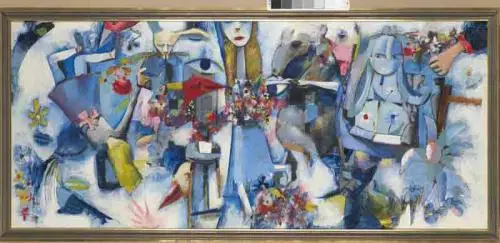 Charles Blackman Alice's Journey painting