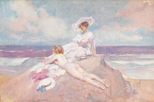 Norman Lindsay Sunbathing