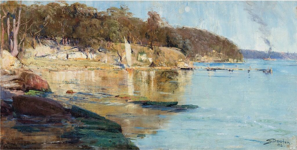 Arthur Streeton Sunlight at the Camp