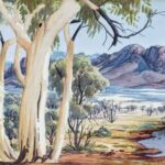 art auction - Albert Namatjira watercolour