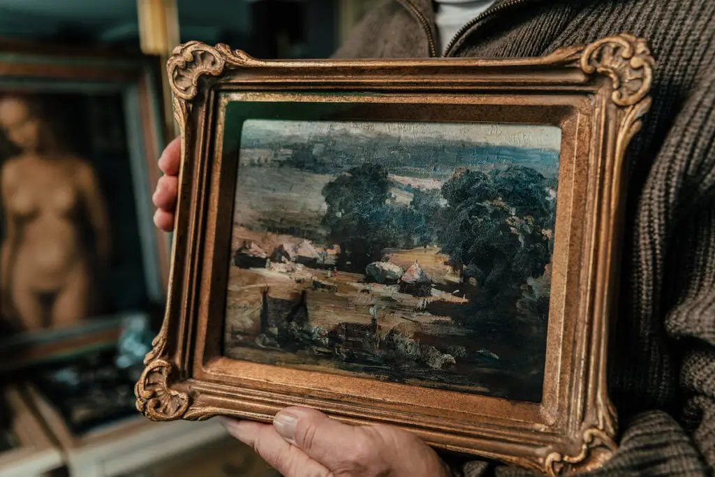 landscape painting illustrating investing in art