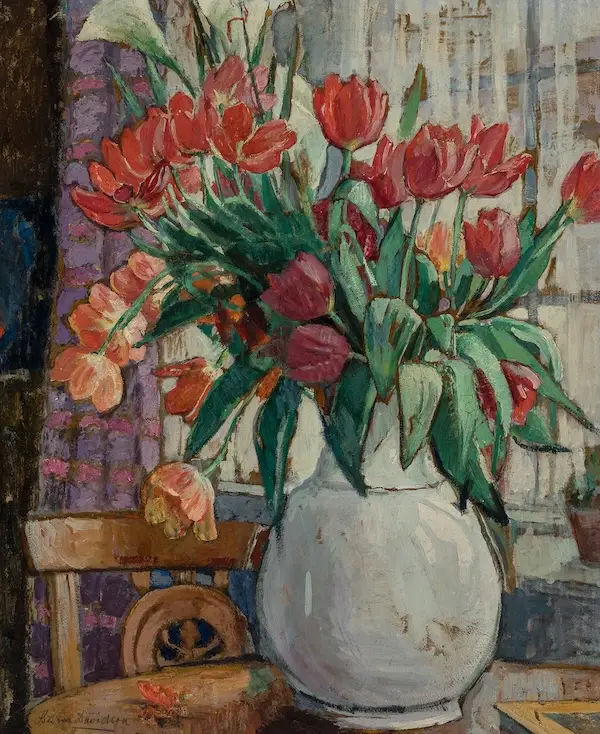 Bessie Davidson Tulip still life painting