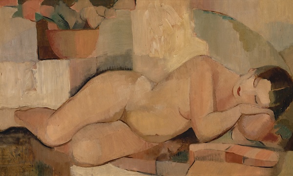 Rah Fizelle Sleeping Nude painting