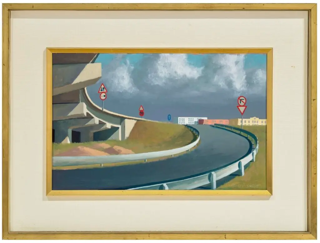 Jeffrey Smart painting