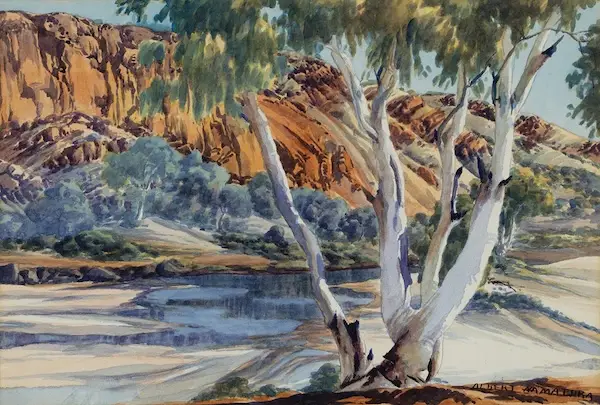 Albert Namatjira landscape