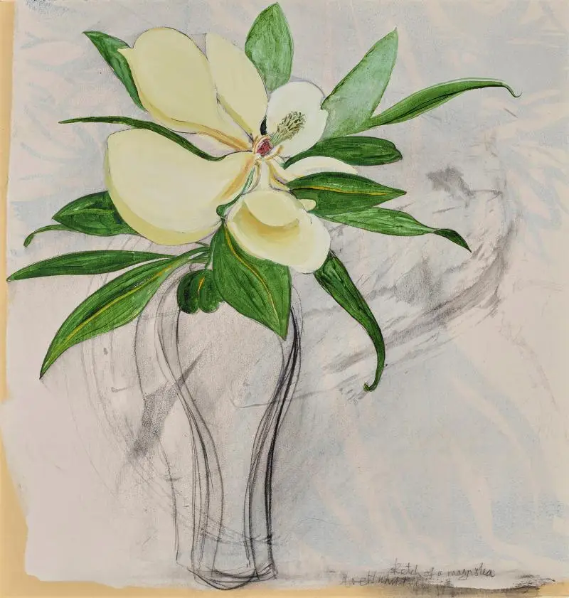 Brett Whiteley Still Life Magnolia - Australian art